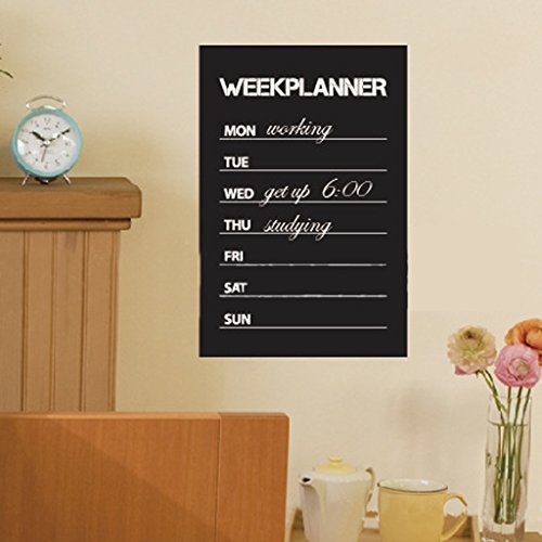 Selbstklebend Wochenplaner Tafel Wandtattoo Plus 1 Kreide 45 x 30 cm - 2