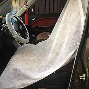 Nomax Non Woven 15 GSM Universal Disposable Seat Cover; Steering Cover and Gear Knob Cover (1 Set of 3 Pieces) -100 Set