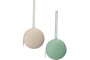 WeSweet Silikonowe etui na smoczek, 2 szt. pojemnik na smoczek, łatwy do czyszczenia (A-zielony/szary)