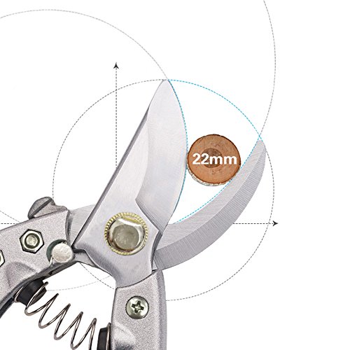 Happy FD Stahl Rasierer Gartenschere Garten Clippers Gartenscheren und Stahl Gartenschere Handarbeit - 7