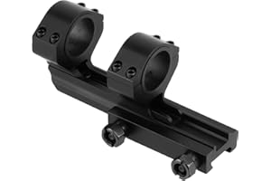 FOCUHUNTER Supporto per Base per cannocchiale a Doppio Anello Supporto per Adattatore Regolabile 25,4 mm/30 mm Offset Supporto per Base estesa Picatinny a sbalzo 1"/30 mm per Guida Picatinny da 20 mm