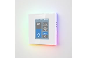 LANBON LCD 1 Gang Smart Dimmer Switch L8-HD, by Mesh WiFi No Drop & Lag,2-Way,Supports Alexa&Google Home, Neutral Wire Required