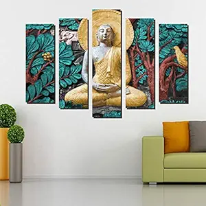 Gautam Buddha 11 3D Wall Sticker for Living Room Bedroom Office and All Decorative Stickers