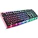 Produktbild Wokee ZERODATE KB202 Vintage RGB Mechanische Gaming USB Tastatur,Steampunk-Keycap-Design,104 Tasten,Buntes Mischlicht Tastatur