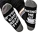 Produktbild "IF YOU CAN" Briefsocken SHOBDW Damen Männer Casual Buchstaben Drucken Socken kreative stricken Socken (Schwarz-1)