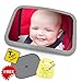 Produktbild zayk Baby Extra große Baby Auto Spiegel mit zusätzlichen Bonus Paar Auto Sonnenschutz Lampenschirme, Baby on Board, Schild und Baby Lätzchen.