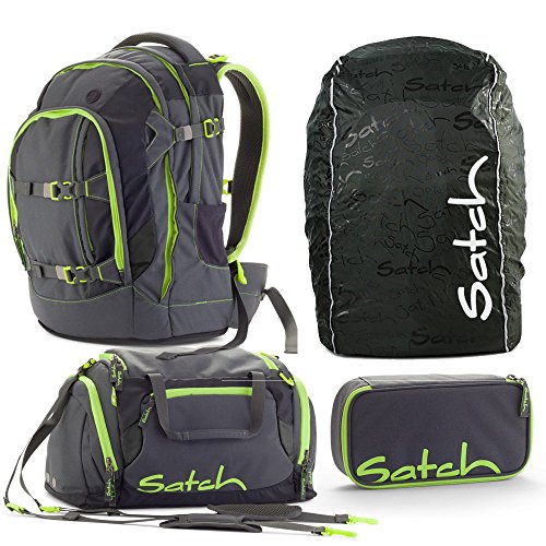 Preisvergleich Produktbild Satch Pack - Set 4 tlg. - Phantom - Schulrucksack + Sporttasche + Schlamperbox + Regenhülle