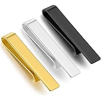 Set 10 Fermacravatte In Rame Per Uomo - Clip Eleganti Per Matrimoni, Business E Eventi - Foto 2