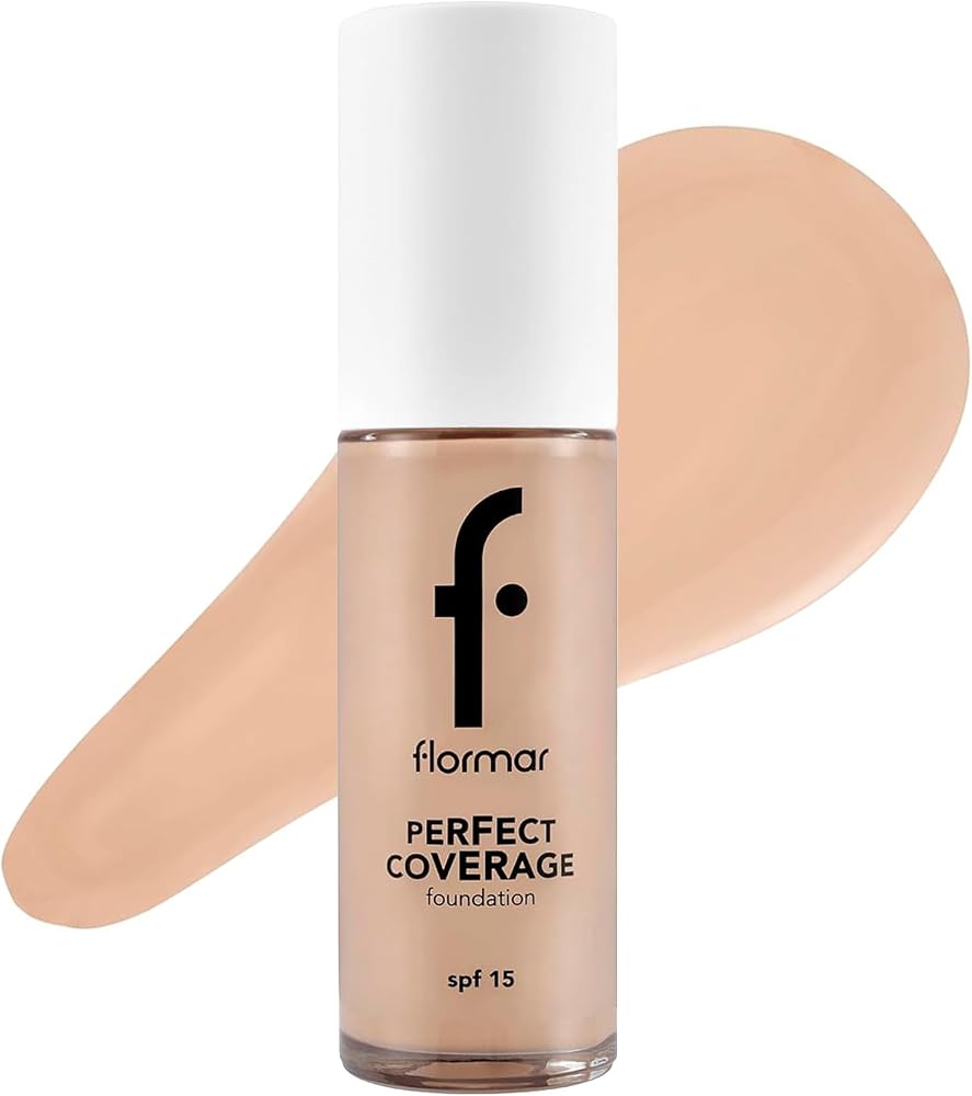 Flormar Perfect Coverage Yüksek Pigmentli & Yarı Parlak Bitişli SPF15 Fondöten