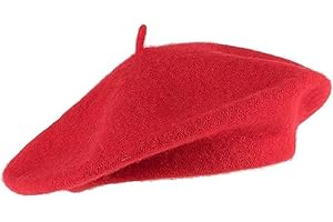 reshmena® Adult Beret Hat Women French Style Wool Beret Hat Plain Classic Color Beret Hat, Unisex Soft Warm Outdoor Vintage Artist Hat Beanie Unisex Hat