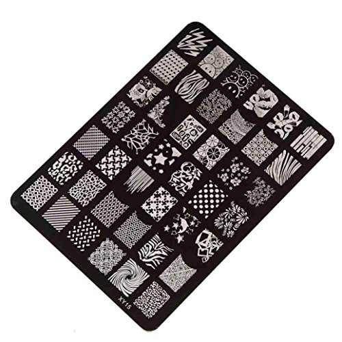 Demarkt Nail Stamping Druckplatte Maniküre-Nagel-Kunst-Dekor-Bild Briefmarken Platten