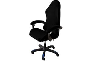 LIFEDX Coprisedia da Gaming Elasticizzata Velluto,Ergonomica Coprisedia per Sedia da Gioco,Coprisedia per Sedia da Ufficio con Braccioli/Schienale della Fodera da Sedia,Senza Sedie-Black