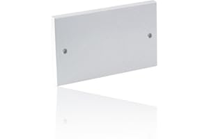 CDL MICRO Tapa ciega con 2 enganches para enchufe CDL, blanca