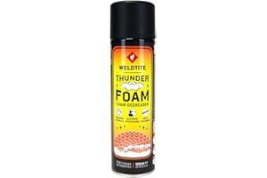 WELDTITE Thunder Foam Dégraissant pour chaîne de vélo, formule moussante pour chaînes et cassettes, 500 ml