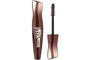 Deborah Milano - Mascara 24 Ore Instant Maxi Volume con Ceramidi, Effetto Volumizzante, Allungante e Incurvante a Lunga Durata, Dona Ciglia Folte e Rigenerate, Marrone, 12 ml