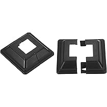 Coperture Per Base Pali 8 Pezzi - Plastica 113x113 Mm, Per Recinzioni E Ringhiere, Design A Spacco