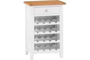 The Furniture Outlet Chester White Painted Oak Wine Cabinet