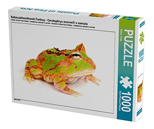 Schmuckhornfrosch Fantasy - Ceratophrys cranwelli x cornuta 1000 Teile Puzzle quer (CALVENDO Tiere)
