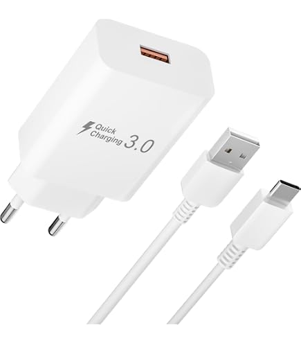 HUAWEI Original Adattatore di Ricarica HW-050100e2 W + Original Cavo
