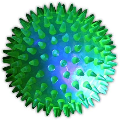 Flyyfree Flash Light Spiky Massage Balls Stress Reflexology With Voice Kids Toys Pack of 5