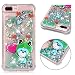 Produktbild iPhone 8 PLUS / 7 PLUS Hülle, iPhone 8 PLUS / 7 PLUS Flüssig Hülle, iPhone 8 PLUS / 7 PLUS Treibsand Hülle ,Carols3D Creative Spiegel Hülle Case Mode Bunten Transparente Kristallklaren Sparkly Silikon TPU Weich Back Handy Cover Schwimmenden Liquid Quicksand Bling Glitzer Fließen Flüssig Flüssigkeit Handyhülle Tasche Crystal Case Schutzhülle Etui Bumper für iPhone 8 PLUS / 7 PLUS - Frosch