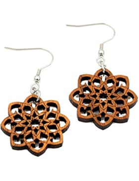 Mandala - Ohrringe - Holz