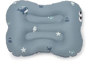 NOUI NOUI Have a seat - Wild Ocean, Aufblasbares Sitzkissen, Sitzerhöhung, Für das Kind, das für einen Hochstuhl zu groß und für einen Erwachsenenstuhl zu klein ist. Kissengröße: 51 x 36 cm