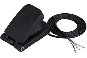 Belissy Throttle Pedal - Pedal Acelerador de Pedal de Plástico,Color Negro Pedal de Embrague de Freno de Coche Pedal de Freno para Bicicletas EléCtricas, Scooters, VehíCulos Todo Terreno Y MáS