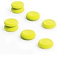 Skull & Co. Skin, CQC and FPS Thumb Grip Set Joystick Cap Analog Stick Cap for Steam Deck/Steam Deck OLED and ROG Ally/ROG Ally X - Neon Yellow, 3 Pairs(6pcs)