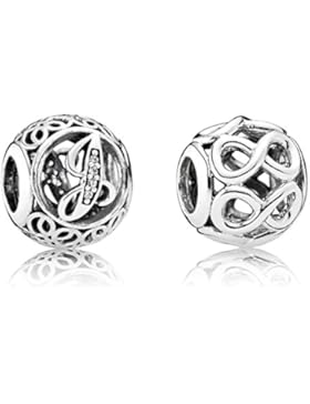 Pandora Charms Vintage J und Unendlichkeit 08096