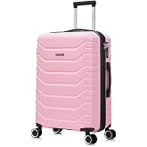 RAYKONG ABS Cabin Suitcase 40x30x20(24L)|Maximum Capacity| Carry-on Luggage with Detachable Wheels for Ryanair | Vueling | Ea