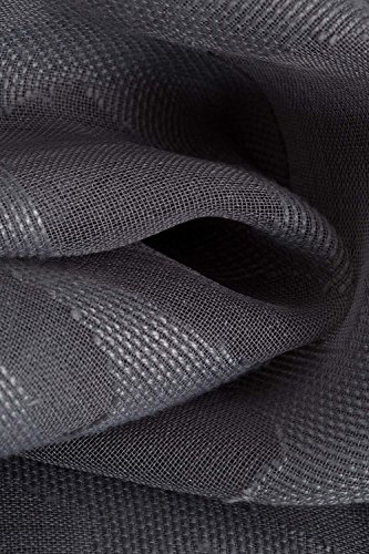 Fantasie Gardine Mit Stickerei Abstraktes Mosaik-muster 140 X 240 Grau - 3