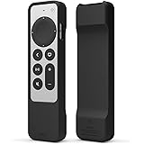 elago R1 Hülle kompatibel mit Apple TV 4K Siri Remote 3. Generation (2022) und 2. Generation (2021) - Magnet Technologie (Sch