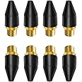 Azonee Rubber Air Tool For Air Nozzle Tip, 8 Pcs Blow Gun Rubber Tip For Air Tool, Parts Air Nozzle For Air Blow Guns Tool For Air Tool Parts & Accessories Air Blow Guns Tool, Black