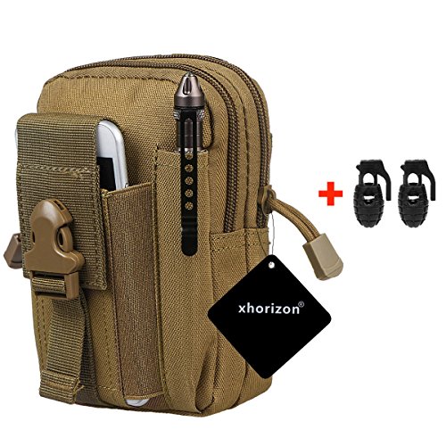 xhorizon TM FX 1000D Nylon Molle Outdoor Gro   Kapazit  t   bergr    e Taktisch Smartphone Halfter EDC Carry Zubeh  r Taillep  ckchen Tasche H  lle mi