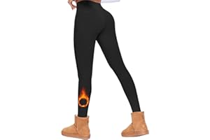 DREAM SOCKS Leggings Termici Donna Felpati con Pelo Interno, Leggings Invernali,Pesanti ad Elevato Isolamento Termico