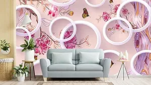 Floral Decor Wallpaper Multicolor Wall Sticker for Home D?cor, Living Room, Bedroom, Hall, Kids Room, Play Room(Self Adhesive Vinyl, Waterproof Model DW091) (16 X 50 INCH)