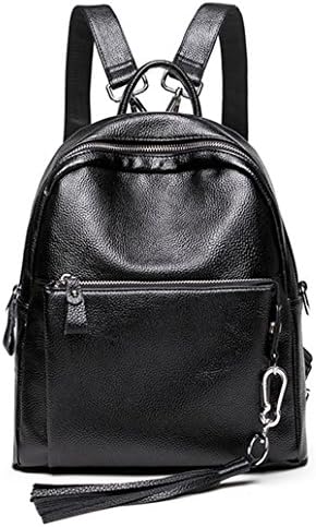 Himaleyaz Lady Backpack Handbag Lychee Pattern Leisure Backpack For Students Women Backpack Shoulder Bag PU Leather Black