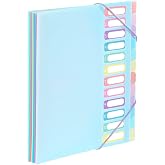 Viquel - A4 document sorter with 12 compartments Rainbow Pastel, blue