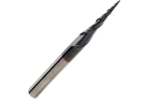 RENNIE TOOL COMPANY R1.0mm x 75mm Flute x 8mm Shank Solid Carbide Taper Ballnose End Mill TiAlN Coated Ball Nose Endmill Router Bits