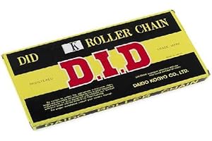 D.I.D DID, Cadena Did 428D, Negro Y Negro, Longitud, 122 Eslabones Con Unión Clip, Rj