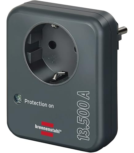 BRENNENSTUHL Ciabatta Elettrica Premium - 16 Prese, 2 Interruttori, Cavo 3 Metri, Alluminio, Per Ufficio E Casa