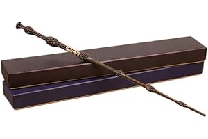 Yokbeer Cosplay Accessoires Mur Magicien Mur Dumbledore résine Baguette Magique Harry Potter Baguette Magique, la Baguette de Sureau, Violet Box Dumbledore