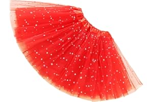 Ugitopi Niñas Sparkle Tutus Princesa Ballet Danza Capas Tul Tutu Faldas Girls Skirt
