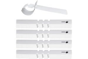 LUMITERRA 400 Stycken Växtmarkerare, Plastväxtetiketter, Sladdetiketter för Växter, Upphängda Etiketter för Träd, 21 * 2 cm