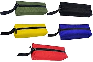 HUNTERBEE Organizer da tasca per attrezzi, organizer per chiavi e bussole per attrezzi, tasche arrotolabili per elettricista, riscaldamento, aria condizionata, idraulico, falegname o meccanico