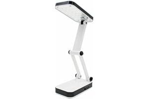 Fair Shop Lampada da Tavolo Ricaricabile Pieghevole Da Scrivania Richiudibile Con 24 Luci LED Luce Bianca Lettura PC Portatile