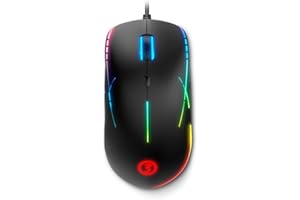 ‎OZONE GAMING GEAR Ozone Gaming Mouse Neon X50 - Pixart Optical Sensor PMW3327, ARGB, 6200 dpi, programowalne przyciski, ambidextrous, ergonomiczna, czarna