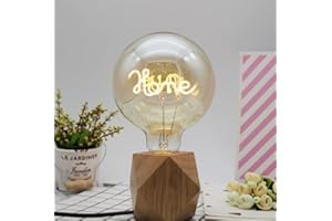 HULA Lampadina Edison Vintage, 40W Lampadina a Vite Edison Dimmerabile Lampadine Vintage E27 Lampadine Decorative Calde (Home)