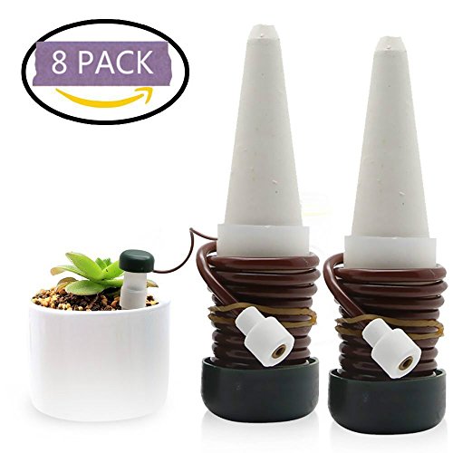 Preisvergleich Produktbild Guyin Wasserspender Bewässerung,Wasserspender für Zimmerpflanzen Automatische Bewässerung für Pflanzen (8 Stück)